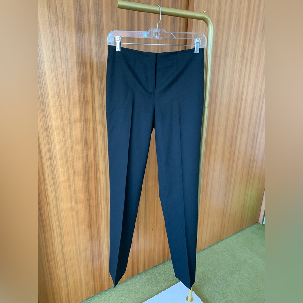Jil Sander black wool pants.